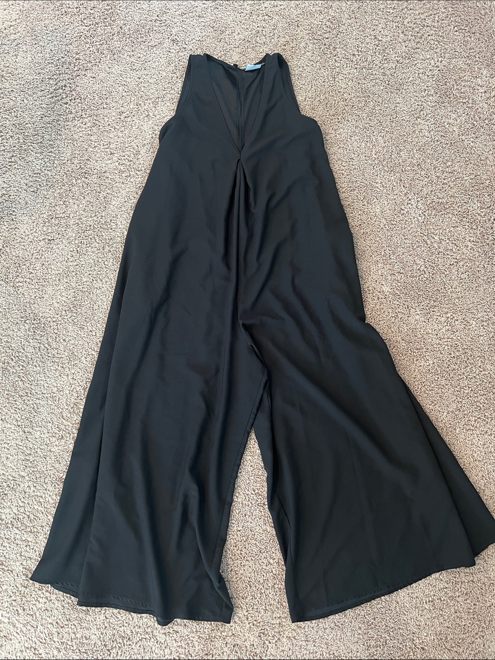 ASOS Black Wide-Leg Sleeveless Jumpsuit